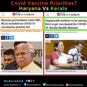 Read more about the article COVID19 Vaccine Priorities? Haryana Vs Kerala