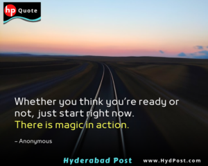 Read more about the article Whether you think you’re ready or not, just start right now. There is magic in action.