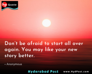 Read more about the article Don’t be afraid to start all over again. You may like your new story better.