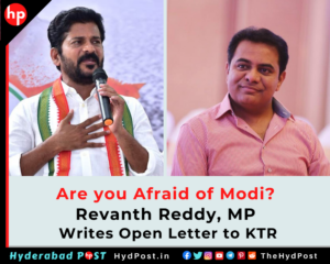 Read more about the article Are you afraid of Modi? Revanth Reddy, MP Writes Open Letter to KTR