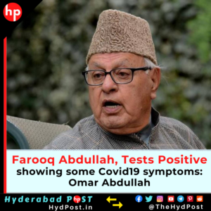 Read more about the article Farooq Abdullah Tests Covid-19 Positive; showing some symptoms: Omar Abdullah