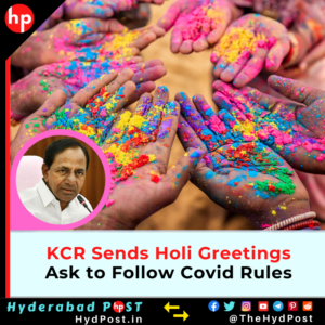 Read more about the article KCR Sends Holi Greetings, Ask to Follow Covid Rules