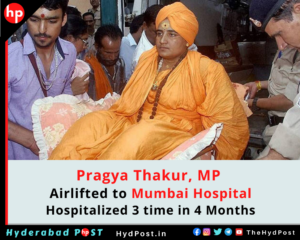 Read more about the article Pragya Thakur, MP, Airlifted to Mumbai Hospital, Hospitalized 3 time in 4 Months.