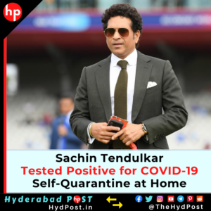 Read more about the article Sachin Tendulkar Tested Positive for COVID-19, Self-Quarantine at Home