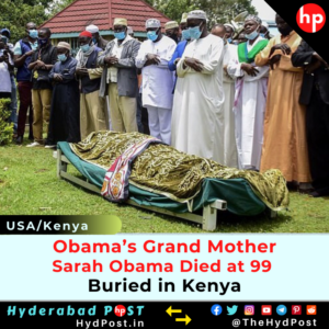 Read more about the article Obama’s Grand Mother, Sarah Obama Died at 99, Buried in Kenya