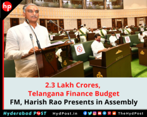 Read more about the article 2.3 Lakh Crores, Telangana Finance Budget, FM, Harish Rao Presents in Assembly