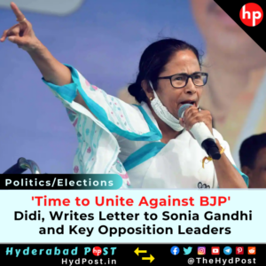 Read more about the article ‘Time to Unite Against BJP’ Didi Writes Letter to Sonia Gandhi, Key Opposition Leaders