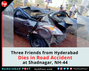 Read more about the article Three Friends from Hyderabad Dies in Road Accident at Shadnagar