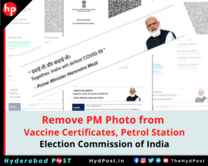 Read more about the article Remove PM Photo from Vaccine Certificates, Petrol Station: Election Commission