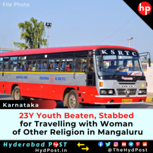 Read more about the article Karnataka: 23Y Youth Beaten, Stabbed for Travelling with Woman of Other Religion in Mangaluru