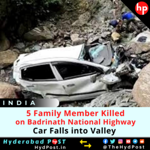 Read more about the article 5 Family Member Killed on Badrinath National Highway, Car Falls into Valley