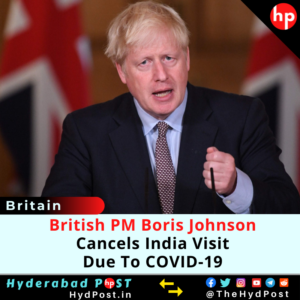 Read more about the article British PM Boris Johnson Cancels India Visit Due To COVID-19