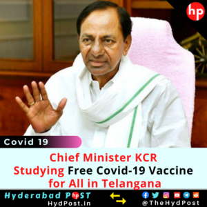 Read more about the article Telangana Studying Free Covid-19 Vaccine for All