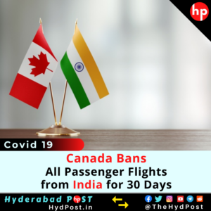Read more about the article Canada Bans All Passenger Flights from India for 30 Days