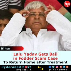 Read more about the article Lalu Yadav Gets Bail in Fodder Scam Case, To Return Home after Treatment