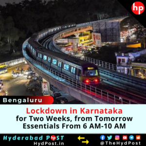 Read more about the article Lockdown in Karnataka for Two Weeks, from Tomorrow, Essentials From 6 AM-10 AM