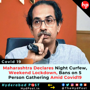 Read more about the article Maharashtra Declares Night Curfew, Weekend Lockdown, Bans on 5 Person Gathering Amid Covid19