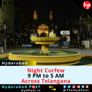 Read more about the article Night Curfew from 9 PM to 5 AM till 30th April Across Telangana