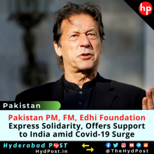 Read more about the article Pakistan PM, FM, Edhi Foundation Express Solidarity, Offers Support to India amid Covid-19 Surge