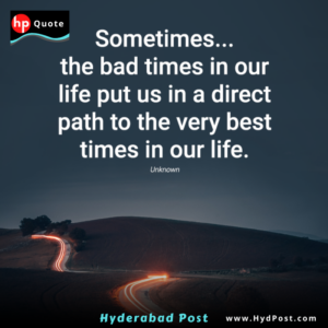 Read more about the article Sometimes… the bad time in our life put us in a direct path to the very best times in our life.