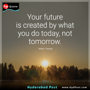 Read more about the article Your future is created by what you do today, not tomorrow.