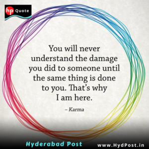 Read more about the article You will never understand the damage you did to someone until the same thing is done to you. That’s why I am here. – karma