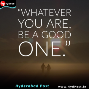 Read more about the article “Whatever you do be a good one.”
