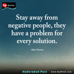 Read more about the article Stay away from the Negative People, they have Problem for Every Solution.
