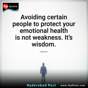 Read more about the article Avoiding certain people to protect your emotional health is not weakness. Its Wisdom.