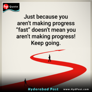 Read more about the article Just because you aren’t making progress ‘fast’ doesn’t mean you aren’t making progress! Keep going.