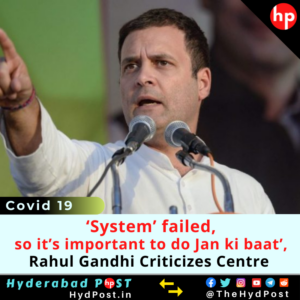 Read more about the article ‘System’ failed, so it’s important to do Jan ki baat’, Rahul Gandhi Criticizes Centre