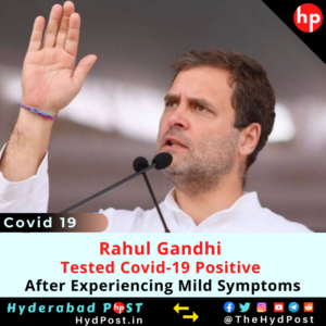 Read more about the article Rahul Gandhi Tested Covid-19 Positive, After Experiencing Mild Symptoms