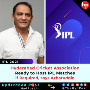 Read more about the article Hyderabad Cricket Association, Ready to Host IPL Matches if Required, says Azharuddin