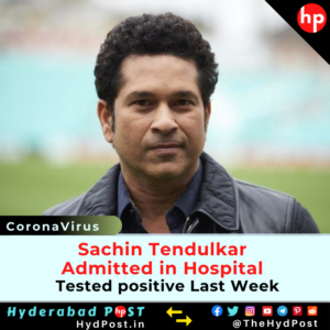 Read more about the article Sachin Tendulkar Admitted in Hospital, He was Tested positive on Last Week