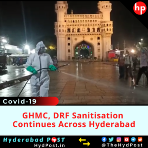 Read more about the article GHMC, DRF Sanitisation Continues Across Hyderabad