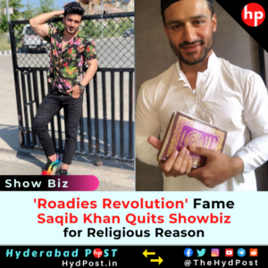 Read more about the article ‘Roadies Revolution’ Fame, Saqib Khan Quits Showbiz, for Religious Reason