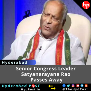 Read more about the article Senior Congress Leader Satyanarayana Rao Passes Away