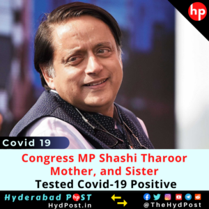 Read more about the article Congress MP Shashi Tharoor, Mother, and Sister Tested Covid-19 Positive