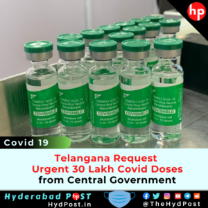 Read more about the article Telangana Request Urgent 30 Lakh Covid Doses from Central Govt.