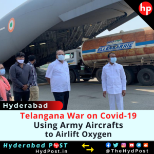 Read more about the article Telangana War on Covid-19, Using Army Aircrafts to Airlift Oxygen