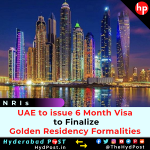 Read more about the article UAE to Issue 6 Month Visa to Finalize Golden Residency Formalities