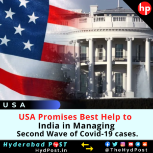 Read more about the article USA Promises Best Help to India in Managing Second Wave of COVID-19 cases.