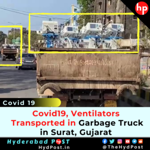 Read more about the article Covid19, Ventilators Transported in Garbage Truck in Surat, Gujarat