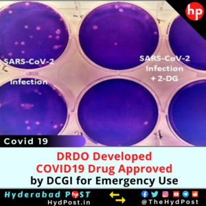 Read more about the article DRDO Developed COVID19 Drug Approved by DCGI for Emergency Use