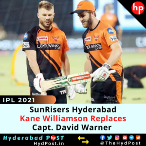 Read more about the article SunRisers Hyderabad: Kane Williamson Replaces Capt. David Warner