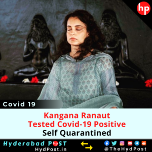 Read more about the article Kangana Ranaut Tested Covid-19 Positive, Self Quarantined