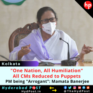 Read more about the article “One Nation, All Humiliation”: CMs Reduced to Puppets, PM being “Arrogant”: Mamata Banerjee