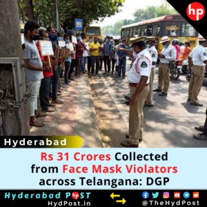 Read more about the article 31 Crores Collected from Face Mask Violators Across: DGP Telangana