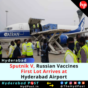 Read more about the article COVID-19: Sputnik V, Russian Vaccines, First Lot Arrives at Hyderabad Airport