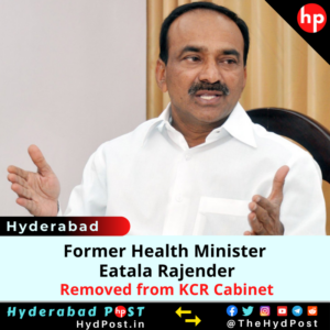 Read more about the article Former Health Minister Eatala Rajender Removed from KCR Cabinet